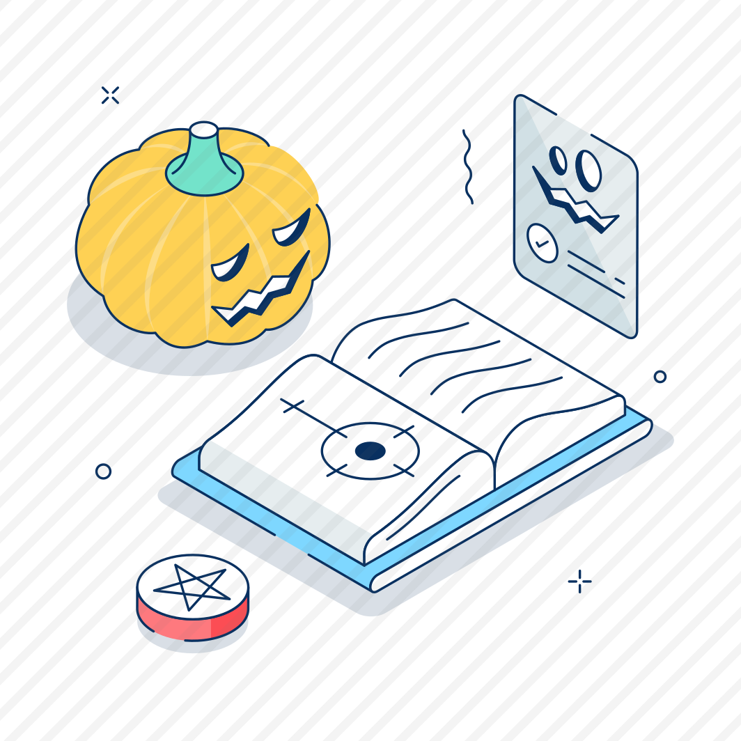 Halloween, Magic, Pumpkin, Spellbook, Ghost, Spooky, Haunted preview