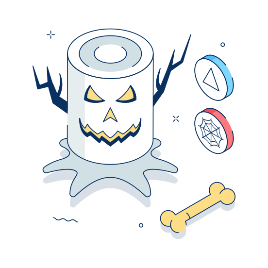 Monster, Tree, Spooky, Halloween, Scary, Evil, Haunted illustration