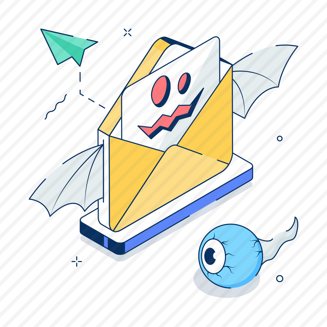 Spooky, Email, Mail, Communication, Halloween, Scary, Haunted preview