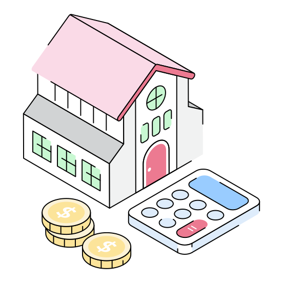 Budget, Estimate, Calculation, Home, House illustration