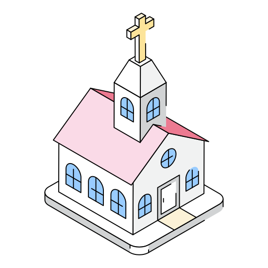 Church, Chapel, Religious, Holy, Worship illustration