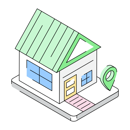 Home, House, Location, Residence, Accommodation illustration
