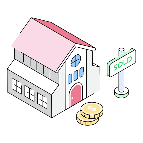 Home, House, Sold, Residence, Accommodation illustration