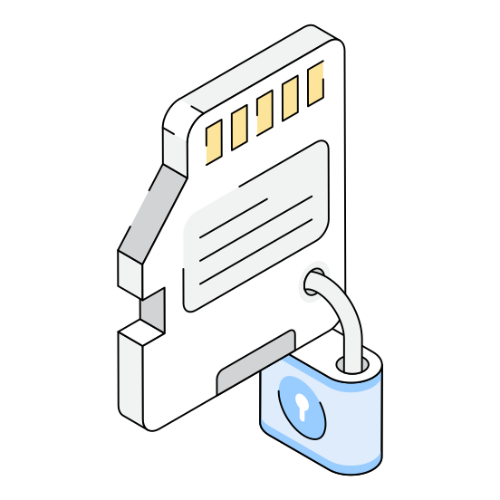 Card, Memory, Cybersecurity, Protection, Safety illustration
