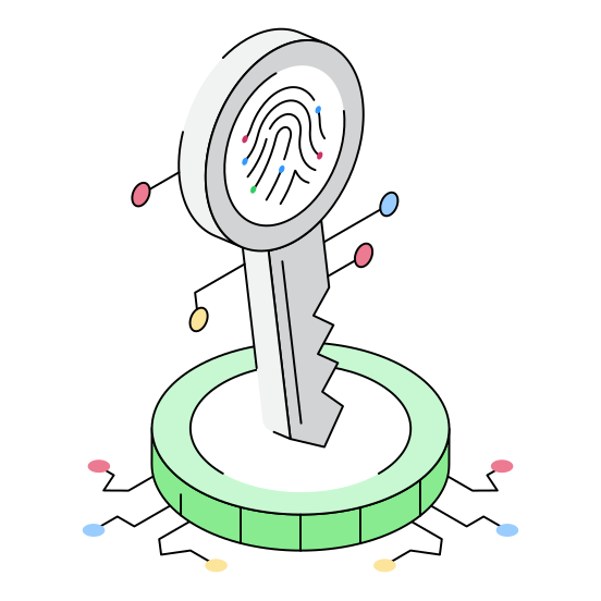 Cybersecurity, Protection, Safety, Cyber, Access illustration