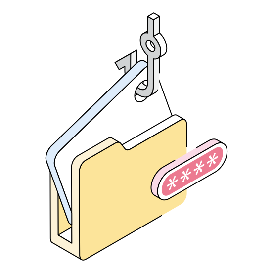 Cybersecurity, Protection, Safety, Cyber, Phishing illustration