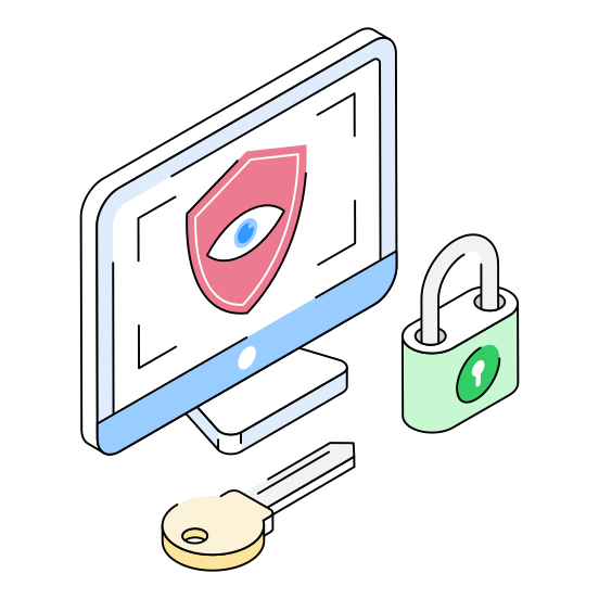 Surveillance, Monitoring, Cybersecurity, Protection, Safety illustration