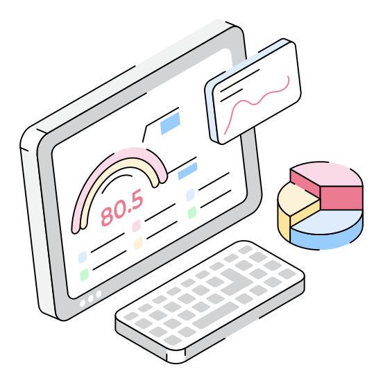 Analysis, Productivity, Efficiency, Performance, Web illustration