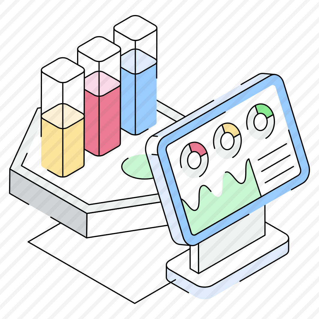 Analytics, Statistics, Infographics, Stats, Monitor preview