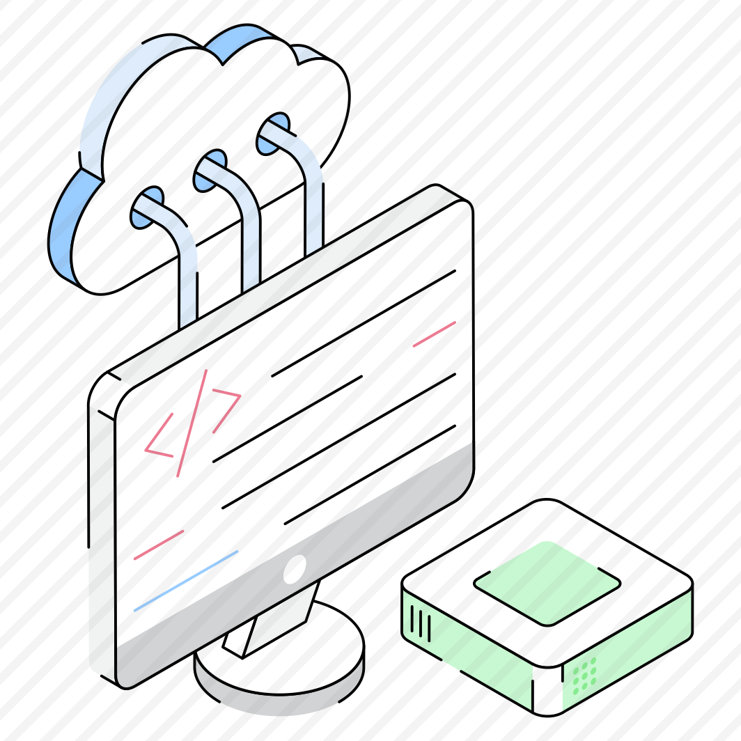 Cloud, Coding, Programming, Monitor, System preview