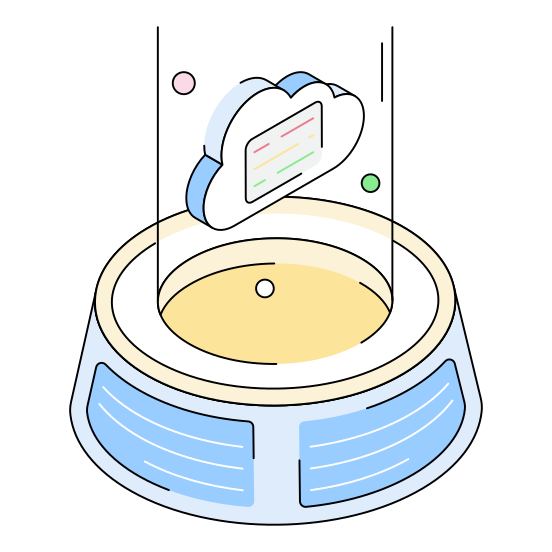 Cloud, Storage, Backup, Info, Information illustration