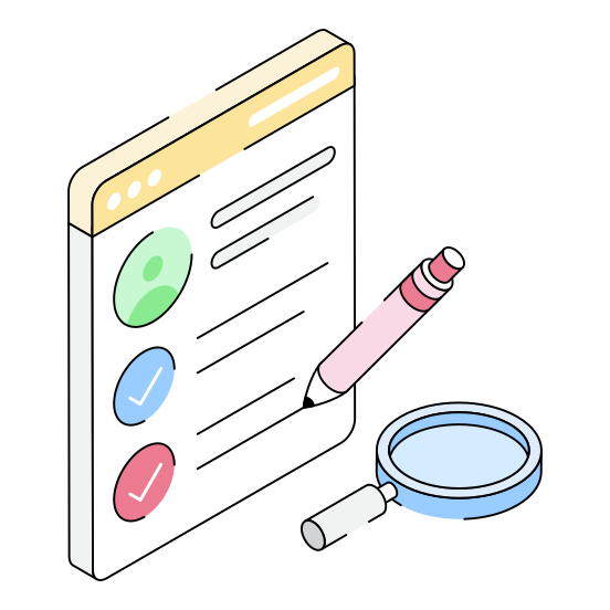 Data, Biodata, Profile, Portfolio, Information illustration