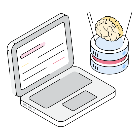 Database, Db, Hosting, Ai, Backup illustration