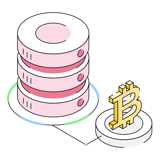 Db, Database, Storage, Hosting, Backup illustration
