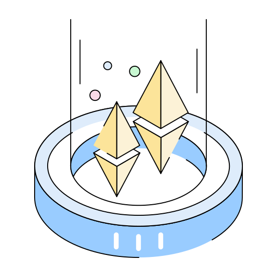 Ethereum, Crypto, Blockchain, Currency, Money illustration
