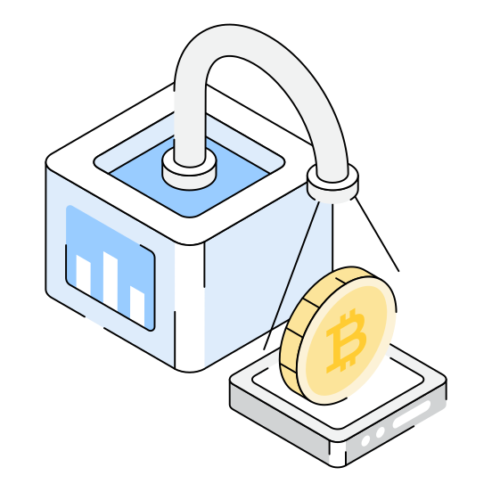 Storage, Hosting, Backup, Finance, Money illustration