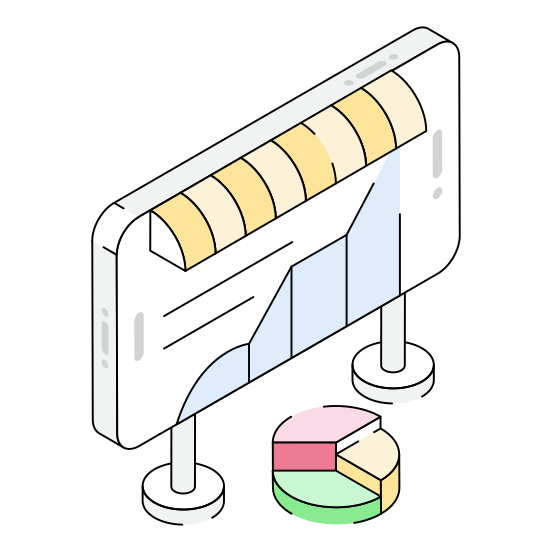 Analysis, Infographics, Chart, Shopping, Ecommerce illustration