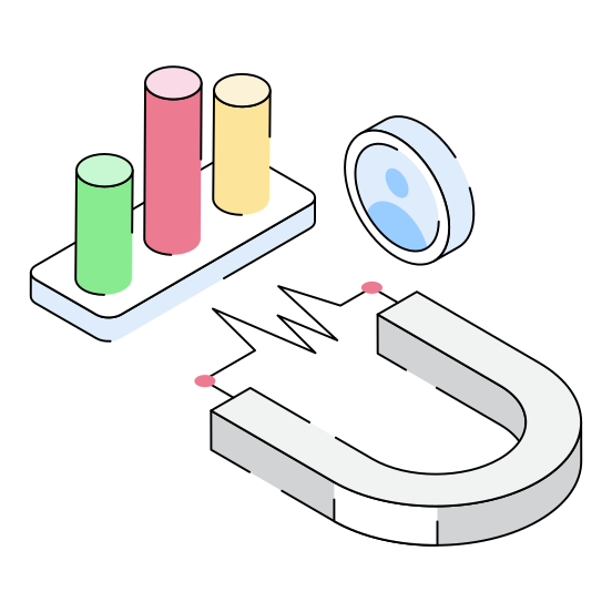 Audience, Attract, Retention, Grab, Audience illustration