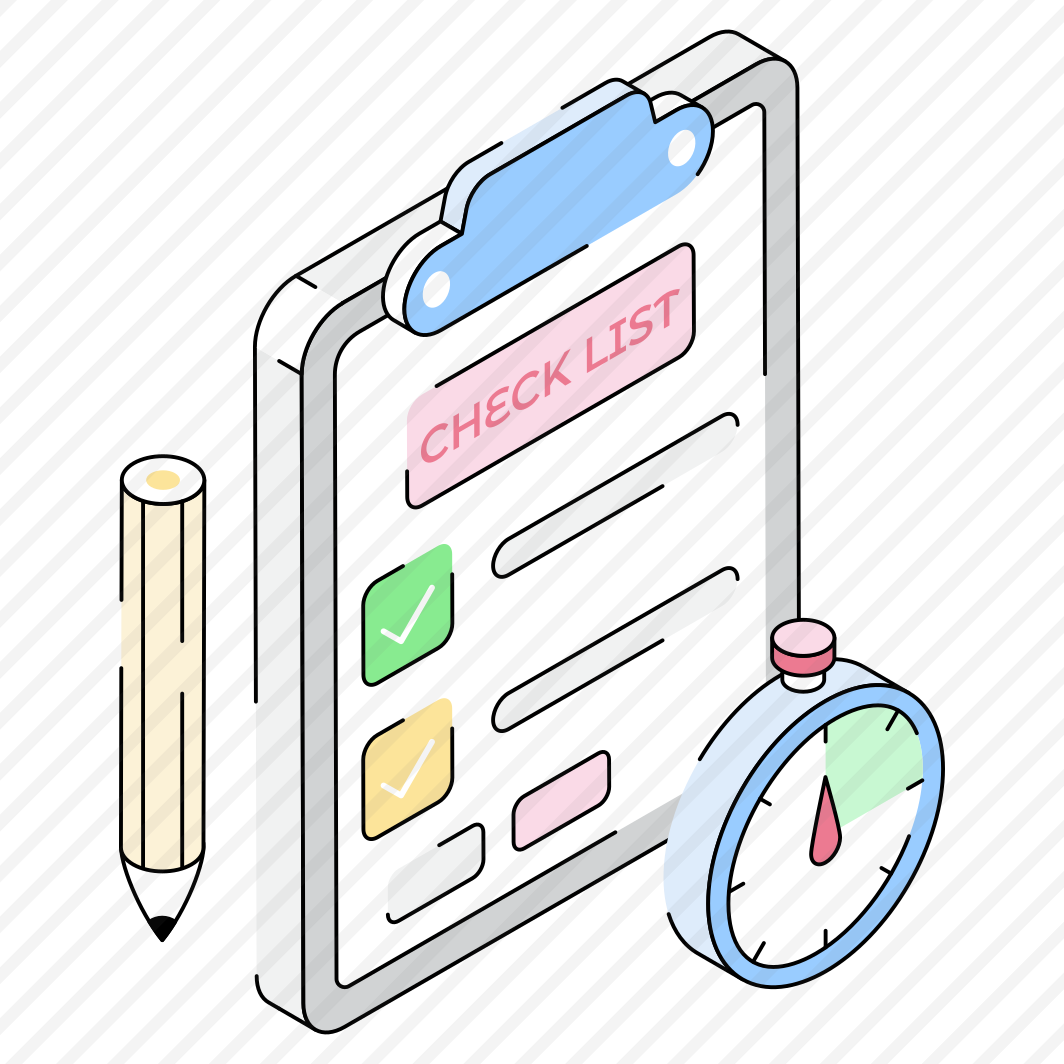 Checklist, Deadline, Time, Limit, List preview