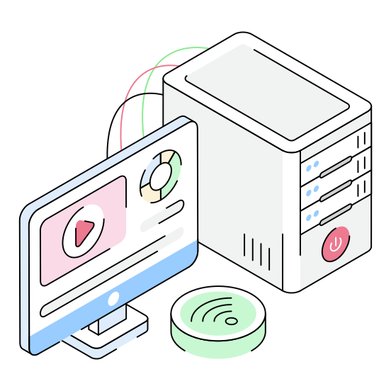 Content, Internet, Online, Digital, Device illustration