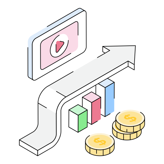 Content, Ppc, Cpc, Paid, Video illustration