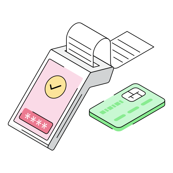 Pos, Payment, Checkout, Transaction, Billing illustration