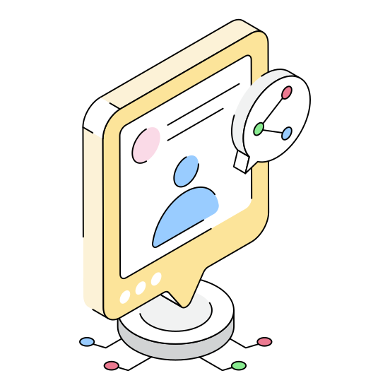 Profile, Account, User, Audience, Share illustration