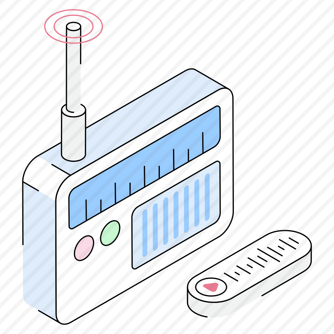 Transmission, Broadcasting, Audio, Radio, Device preview