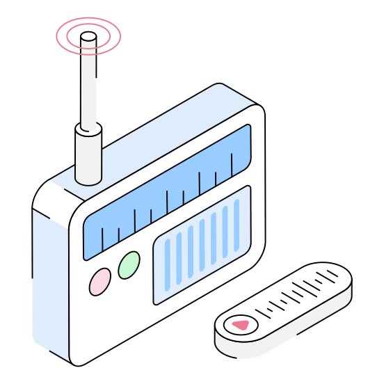 Transmission, Broadcasting, Audio, Radio, Device illustration