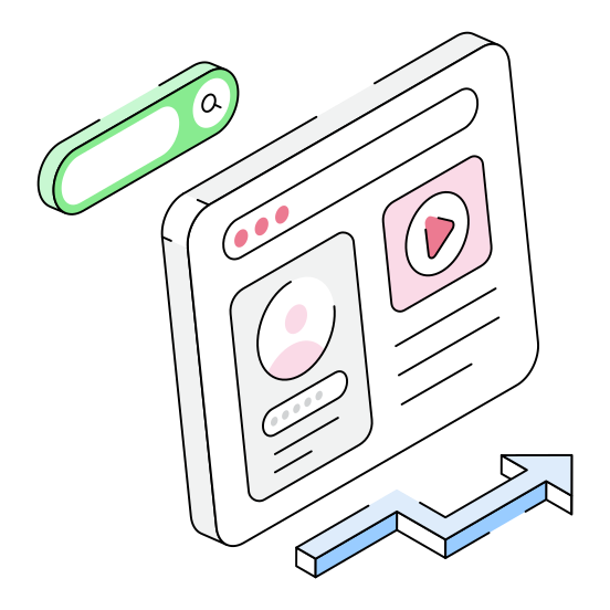 Web ,website, Site, Webpage, Video illustration