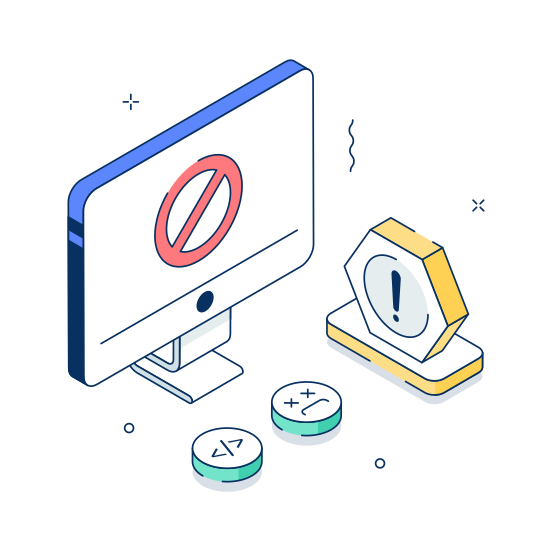 Alert, Computer, Notification, Danger, Cancel illustration