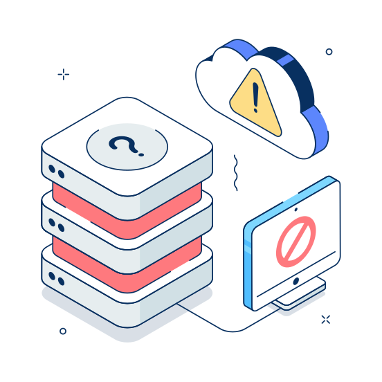 Cloud, Server, Database, Data, Storage illustration