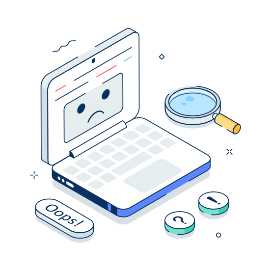 Computer, Error, Malfunction, System, Notification illustration