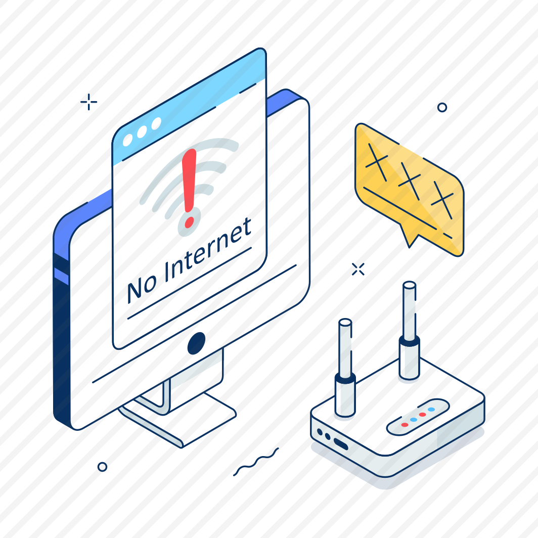 No Internet, Wifi, Router, Troubleshooting, Offline preview