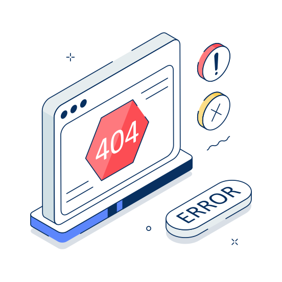 Page, Error, , Not Found, Website illustration