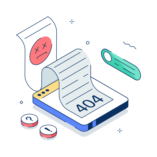 , Page, Webpage, Website, Not Found illustration