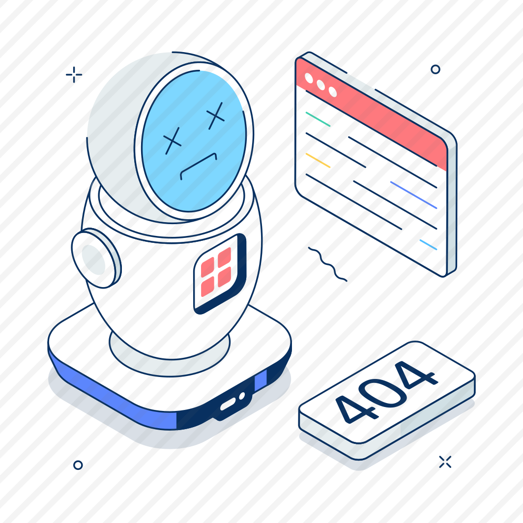 Robot, Bot, Not Found, Page, Website preview