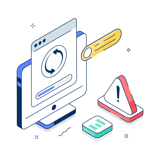 System, Update, Refresh, Upgrade, Maintenance illustration