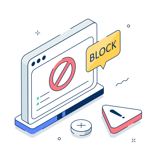 Webpage, Website, Error, Crash, Problem illustration