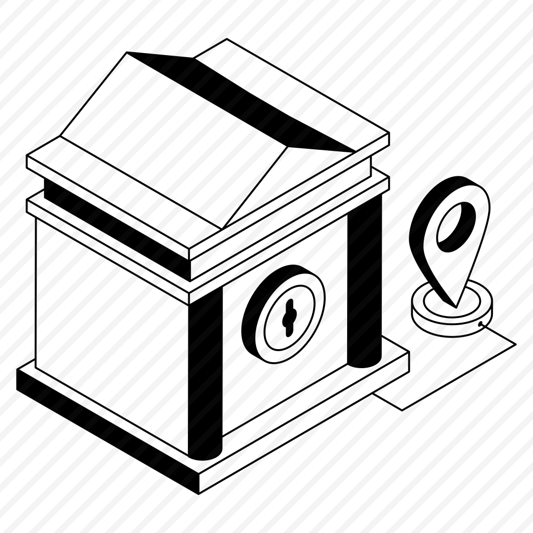 Bank, Location, Navigation, Building, Deposit preview