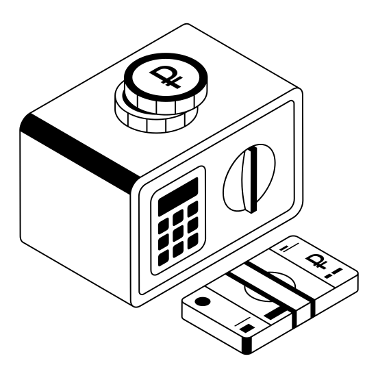 Locker, Vault, Safe, Banking, Digital illustration
