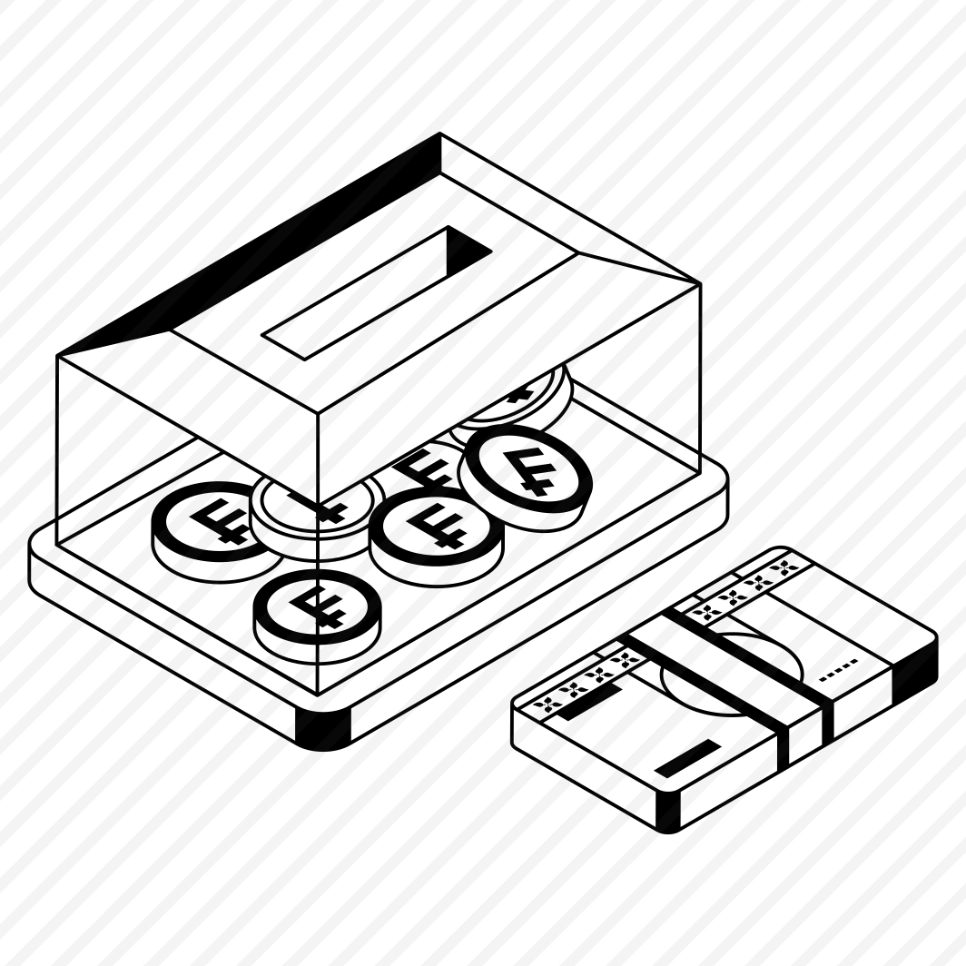 Money, Box, Investment, Contribution, Coins preview