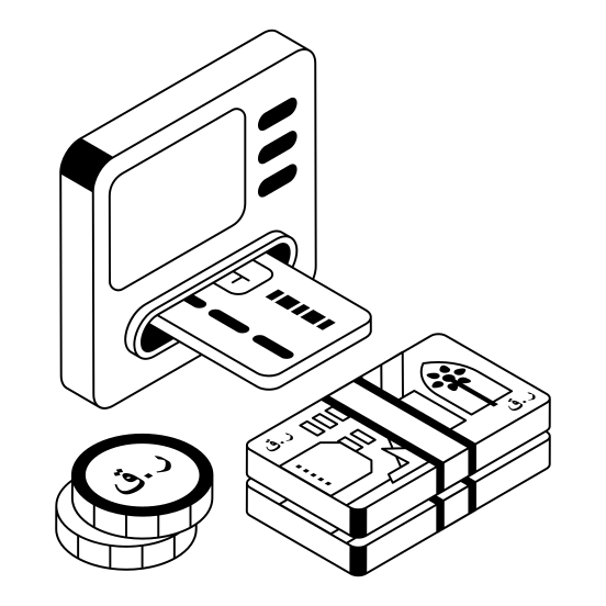 Money, Card, Atm, Withdrawal, Insert illustration