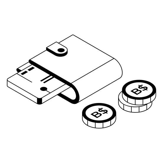 Money, Currency, Wallet, Billfold, Notecase illustration
