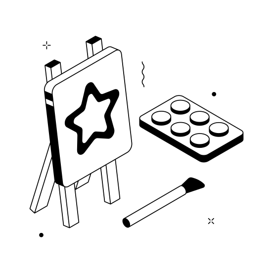 Art, Class, Creativity, Painting, School illustration