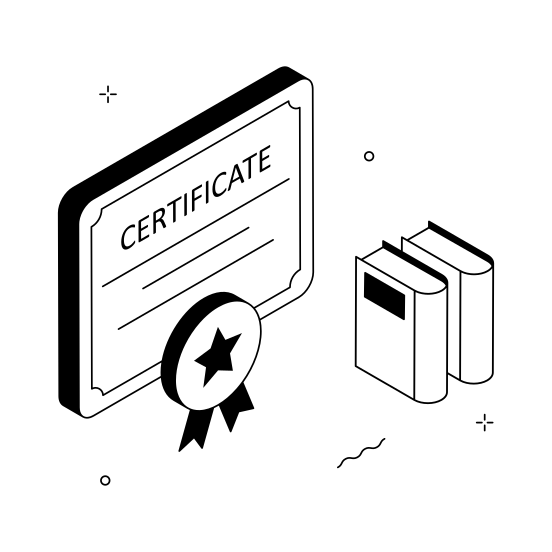 Certificate, Award, Success, Achievement, Diploma illustration