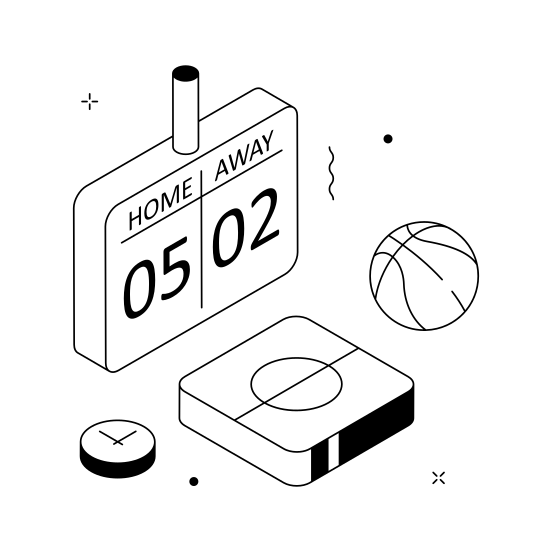 Sports, Scoreboard, School, Education, Competition illustration