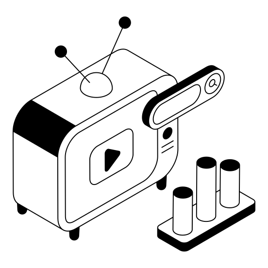 Ad, Telecasting, Broadcasting, Streaming, Media illustration