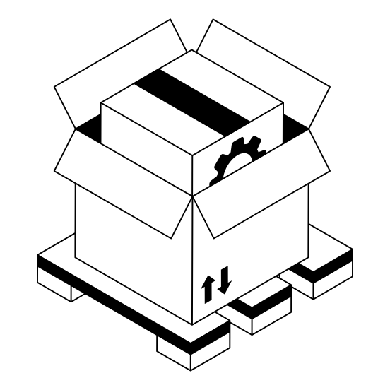 Branding, Package, Parcel, Order, Product illustration