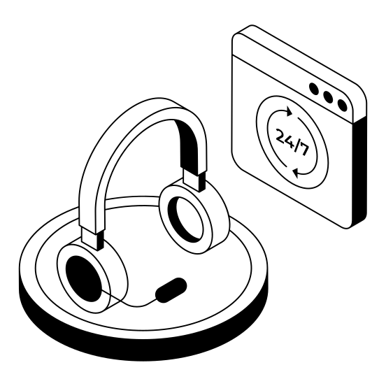 Customer, Service, Representative, Hotline, Helpline illustration